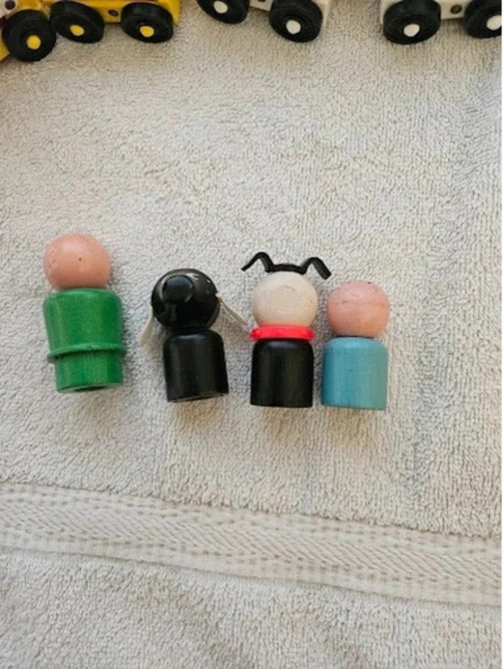 Vtg 1963 Fisher-Price Amusement Park Choo Choo Train 932 719 Wood Little People